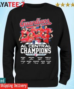 Cleveland Guardians 2022 AL Central Division Champions Signatures shirt,  hoodie, sweater, long sleeve and tank top