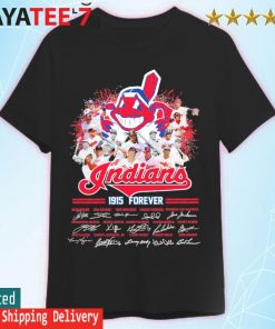 Cleveland Indians 1915 forever players legends signatures shirt