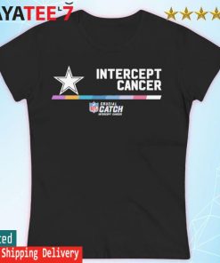 NFL Dallas Cowboys Crucial Catch Intercept Cancer T-Shirt/ Hoodie