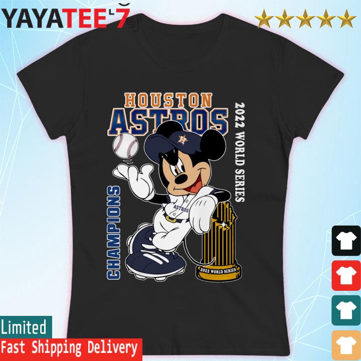 Mickey Mouse Play Baseball Houston Astros Shirt - Bluecat