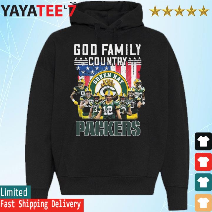 God family country Green Bay Packers team signatures shirt, hoodie,  sweater, long sleeve and tank top