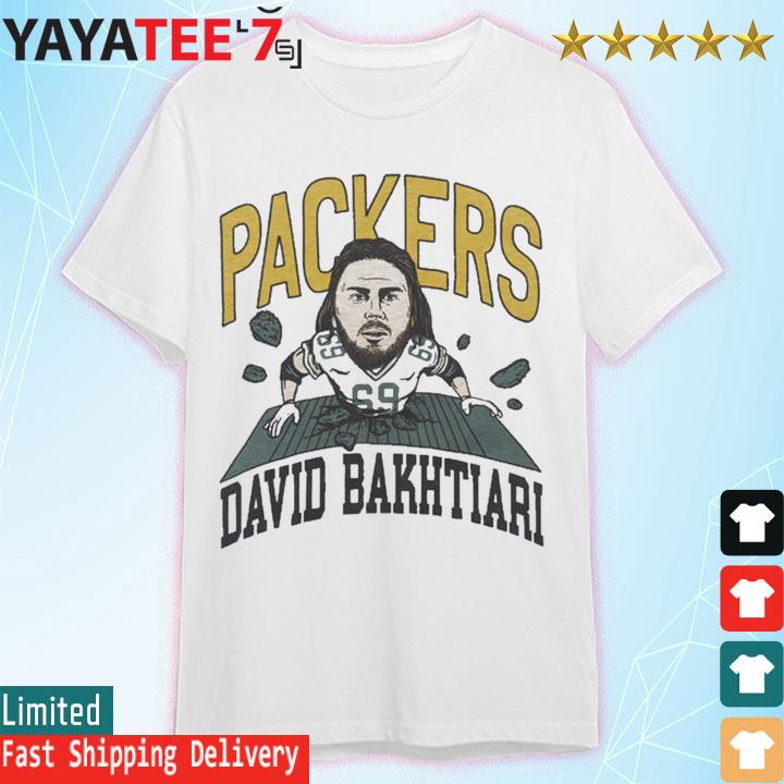 Green Bay Packers 69 David Bakhtiari shirt, hoodie, sweater, long sleeve  and tank top