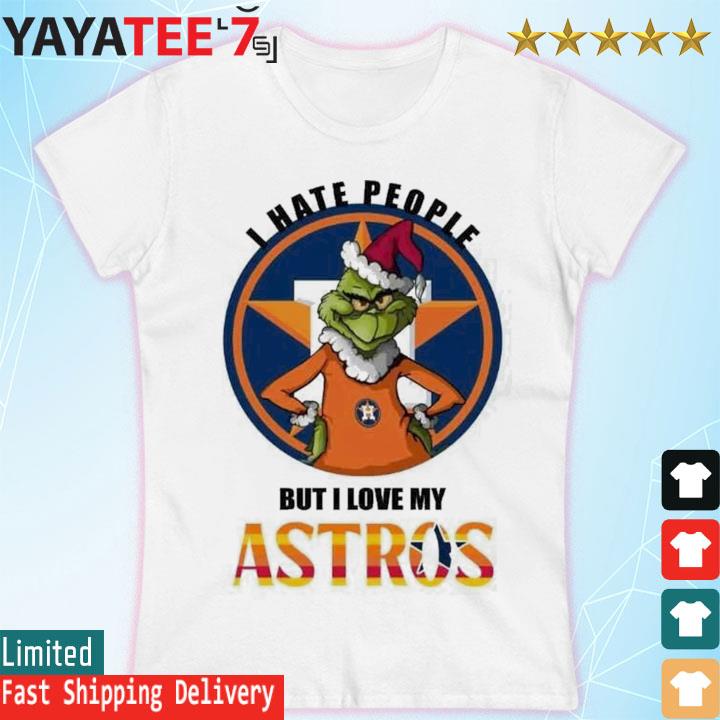 Houston Astros I Love Dad Tee Shirt Women's Medium / Navy Blue