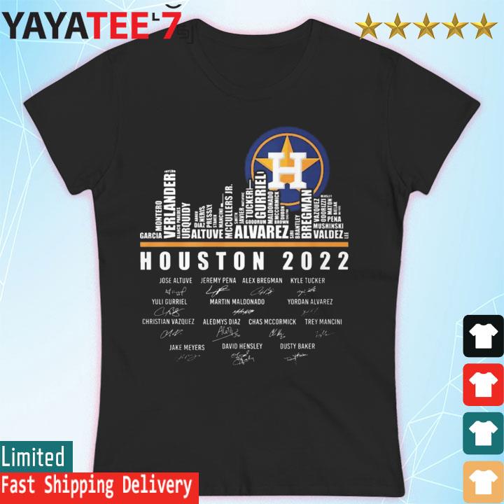 Women's Houston Skyline Astros Baseball Shirt