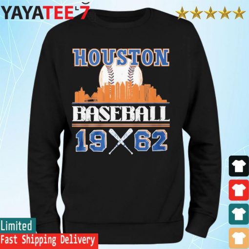 Houston Astros Mascot 1962 Houston Skyline Shirt, hoodie