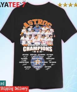 Houston Astros 2022 American League Champions signatures shirt