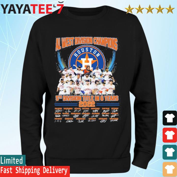 5th division title in 6 years Houston Astros al west division champions 2022  signatures shirt, hoodie, sweater, long sleeve and tank top