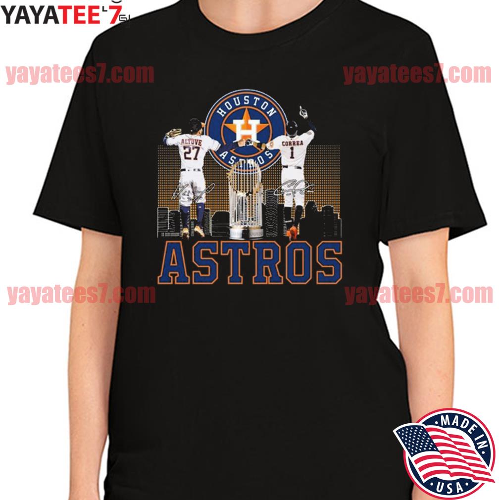 Houston Astros T-Shirt Jose Altuve 27 Signature Astros Gift