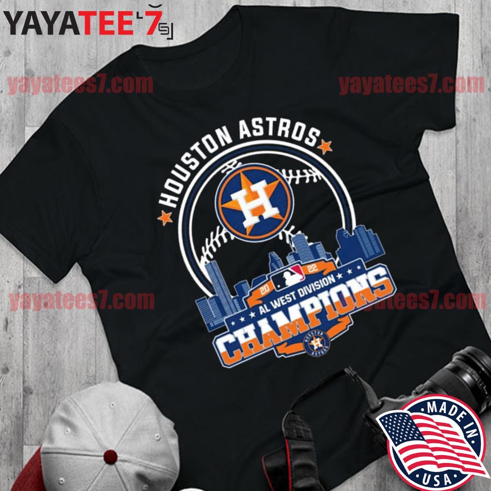 Houston Astros MLB 2022 Al west Division Champions skyline shirt