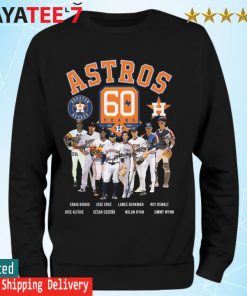 Houston Astros team 60 years 1962-2022 signatures shirt, hoodie