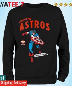 Houston Astros Youth Team Captain America Marvel T-Shirt, hoodie, sweater,  long sleeve and tank top