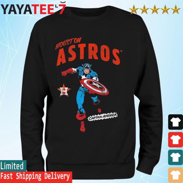 Houston Astros Youth Team Captain America Marvel T-Shirt, hoodie, sweater,  long sleeve and tank top