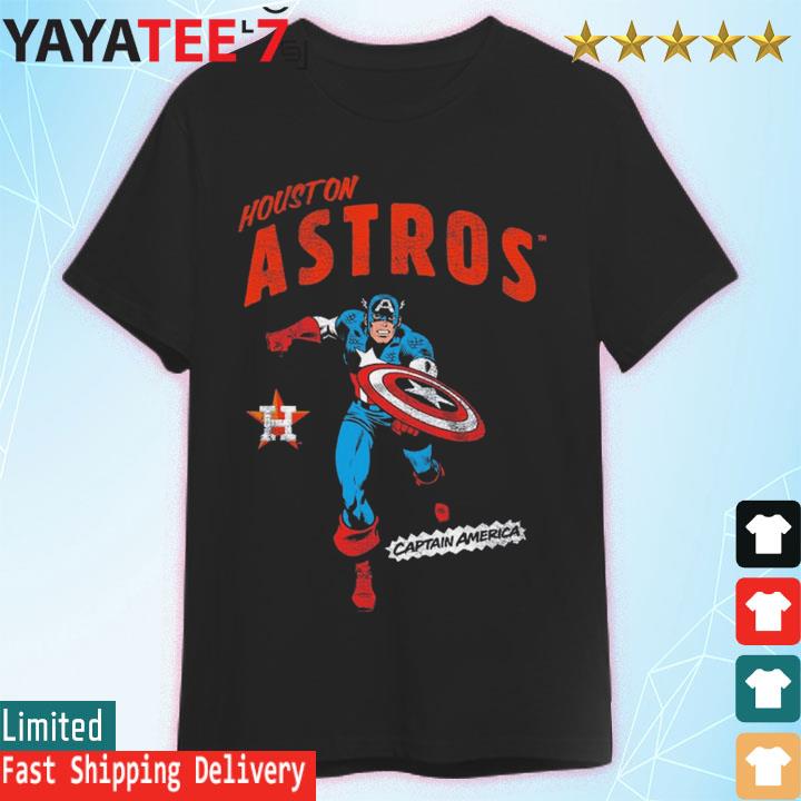 Houston Astros Youth Team Captain America Marvel T-Shirt, hoodie, sweater,  long sleeve and tank top