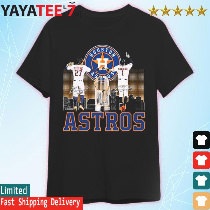 Jose Altuve And Carlos Correa Houston Astros Signatures Shirt