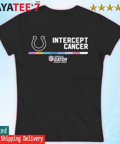 NFL Crucial Catch 2022 Indianapolis Colts 2022 NFL Crucial Catch Intercept  Cancer Hoodie