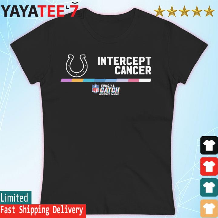 NFL Indianapolis Colts Crucial Catch Intercept Cancer T-Shirt