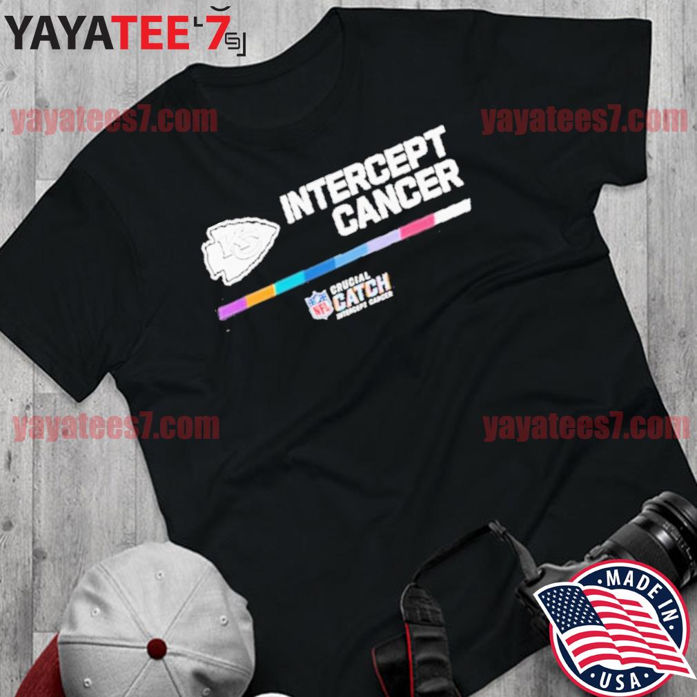 Kansas city Chiefs crucial catch intercept cancer your fight fight shirt,  hoodie, sweater, long sleeve and tank top