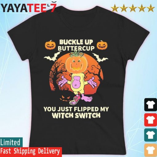 Jeff Dunham Peanut Buckle up buttercup You just flipped my Witch Switch Halloween s Women's T-shirt