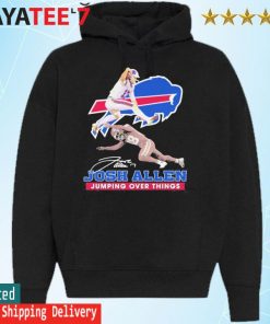 Buffalo Bills Josh Allen Jumping Over Things Signature Long Sleeve