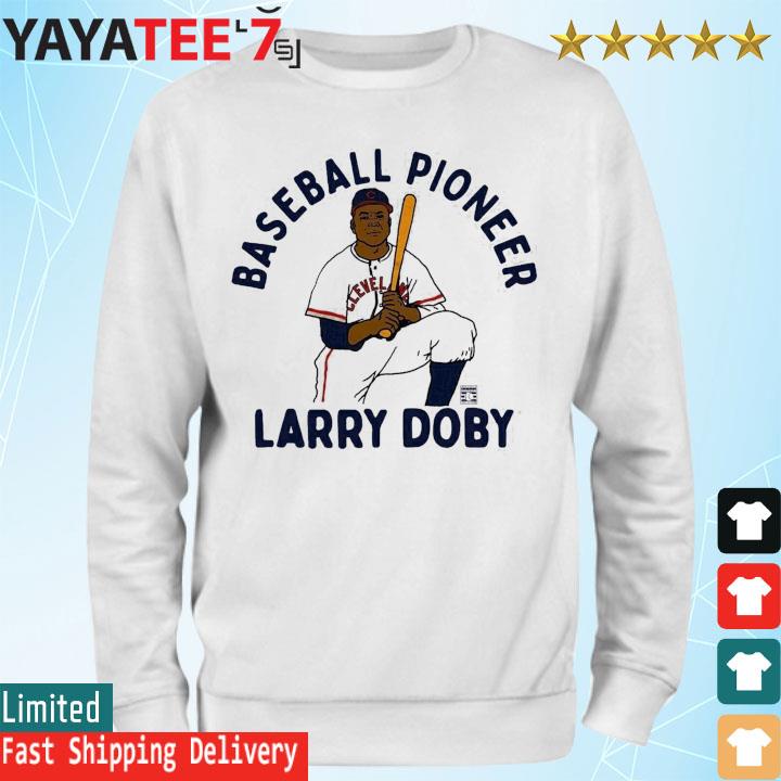 Larry Doby in Cleveland Guardians Amrican Baseball T-Shirt