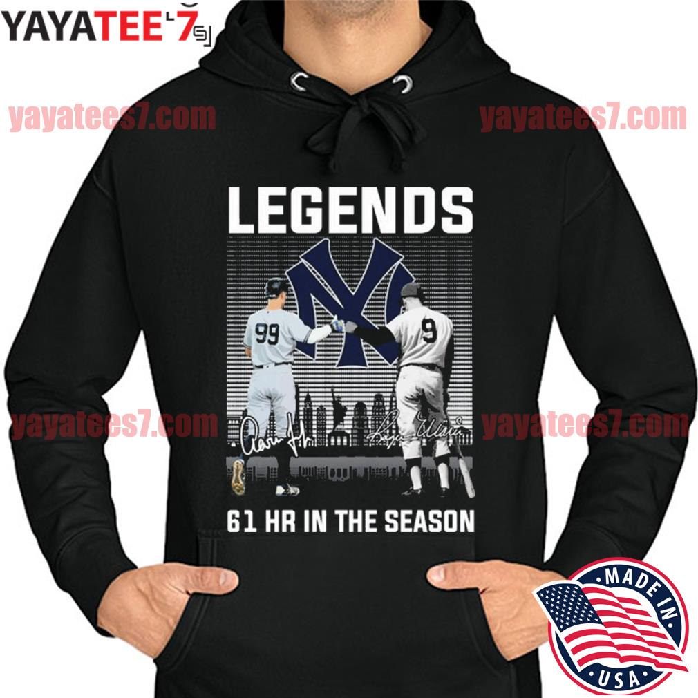 New York Yankees Legends 61 Hr in the season New York city shirt