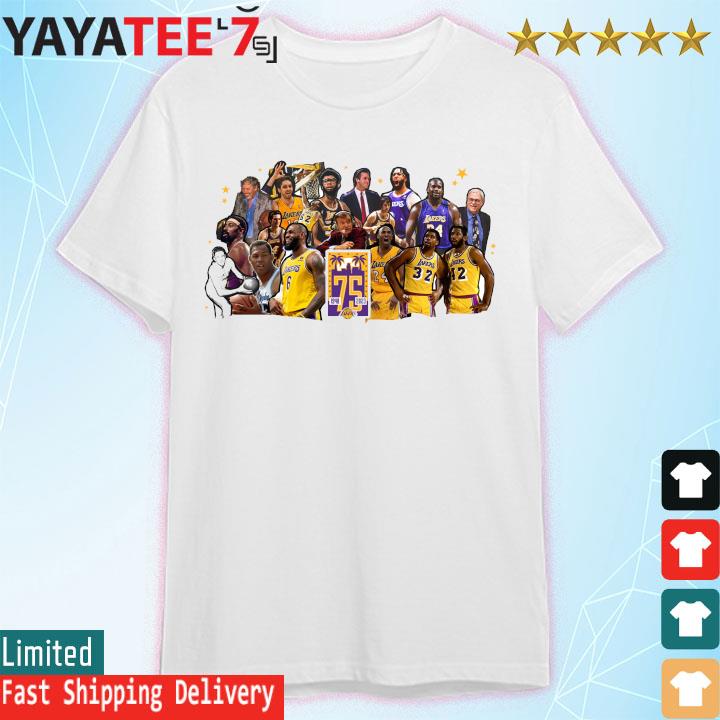 Official Los Angeles Lakers 75th Anniversary 1948-2023 Shirt