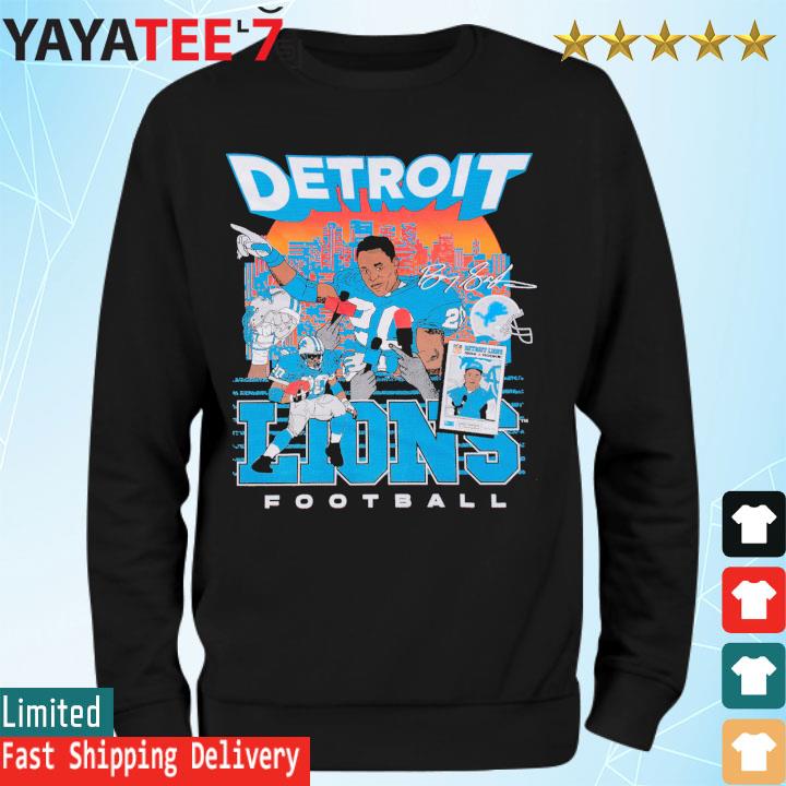 Men's Detroit Lions Blue Rooted Long Sleeve T-Shirt