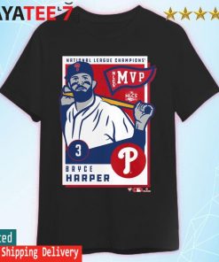 Men's Philadelphia Phillies Bryce Harper 2022 National League Champions MVP T-Shirt