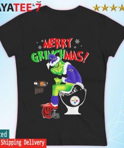 Official Merry Grinchmas The Grinch Baltimore Ravens Pittsburgh Steelers  and Cleveland Browns toilet paper Christmas T-shirt - Kaiteez