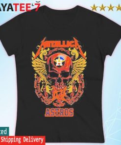 Skull metallica houston astros T-shirt, hoodie, longsleeve