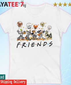 Mickey And Disney Friends Skeleton Halloween s Women's T-shirt
