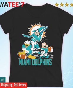 Mickey mouse Donald and Goofy Miami Dolphins football shirt, hoodie, sweater,  long sleeve and tank top