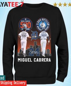 Detroit Tigers Miguel Cabrera 3000 Hits 500 Home Runs Signature T-Shirts,  hoodie, sweater, long sleeve and tank top