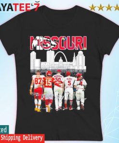 Funny missouri Albert Pujols 5 St. Louis Cardinals baseball and Patrick  Mahomes 15 Kansas City Chiefs football players signatures skyline shirt –  Emilytees