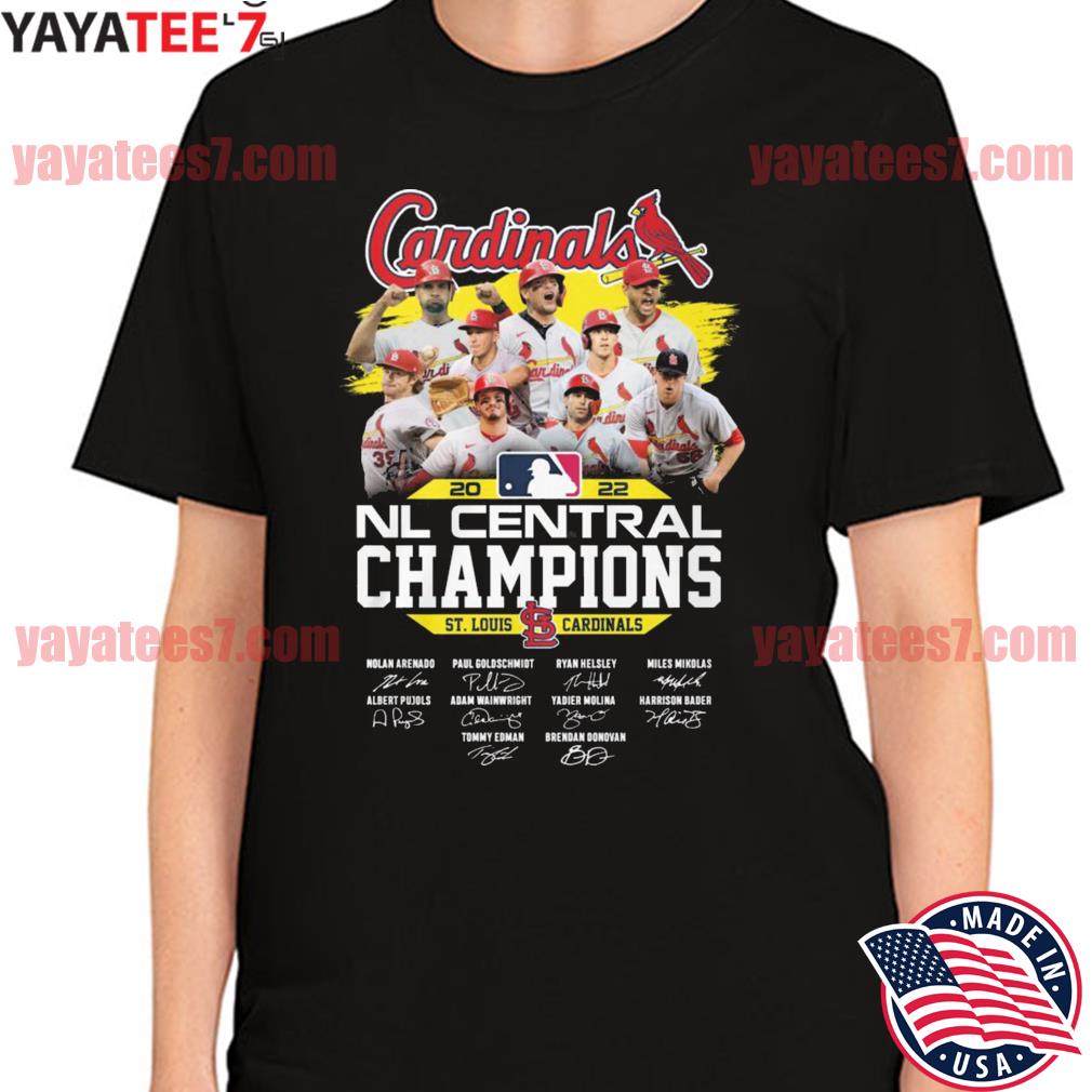 St Louis Cardinals team MLB 2022 NL Central Champions signatures