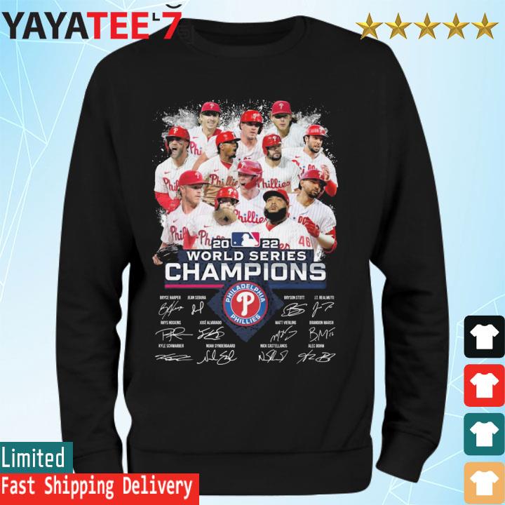 MLB Philadelphia Phillies 2022 World Series Champions Signatures shirt,  hoodie, sweater, long sleeve and tank top