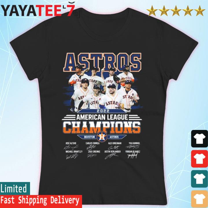 The Astros American League Champions 2022 Houston Astros Team Signatures  Shirt - Teespix - Store Fashion LLC