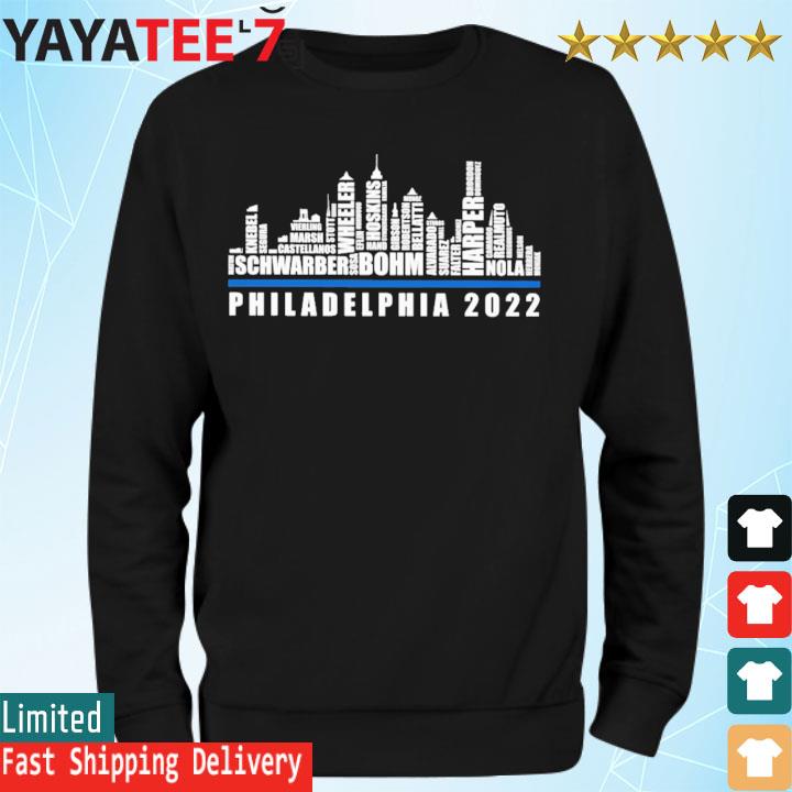 Philadelphia Phillies Baseball Skyline Retro T-shirt - Best Seller