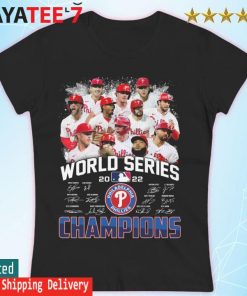 Philadelphia Phillies World Series 2022 Champions Signatures T