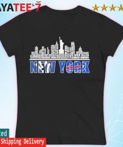 New York sport team, New York Yankees and Buffalo Bill Players name city skyline  shirt, hoodie, sweater, long sleeve and tank top