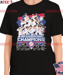 New York Yankees 2022 AL East Division Champions Signatures shirt