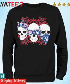 New York Yankees skull wearing hat Halloween shirt, hoodie, sweater, long  sleeve and tank top