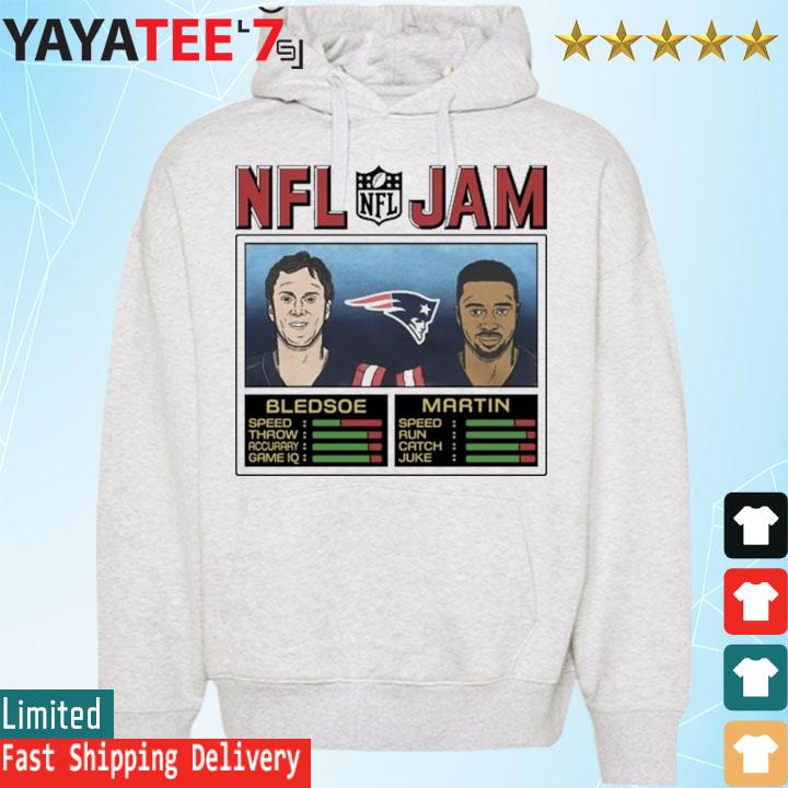 NFL Jam New England Patriots Drew Bledsoe and Curtis Martin shirt, hoodie,  sweater, long sleeve and tank top