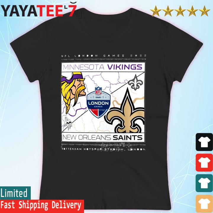 NFL London Game 2022 New Orleans Saints vs Minnesota Vikings Grafik  T-Shirt, hoodie, sweater, long sleeve and tank top