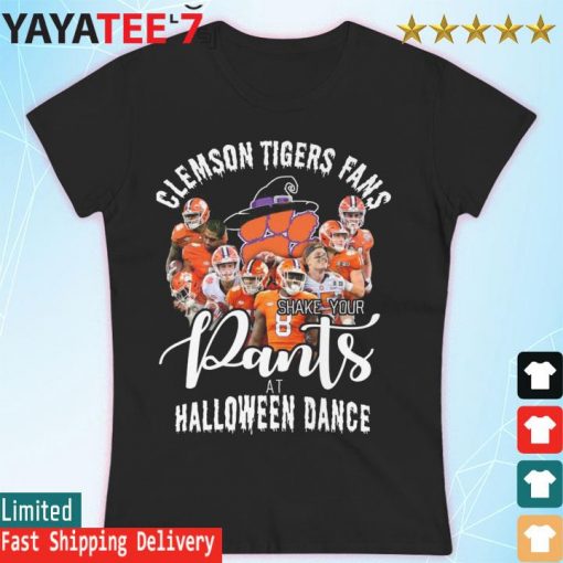 Official Clemson Tigers fan shake your Pants at Halloween dance s Women's T-shirt