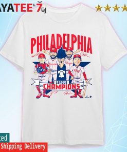 Philadelphia Phillies '22 League Champions Caricature Retro Shirt