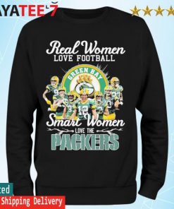 Real women love football smart women love the Green Bay Packers team  signatures shirt - Dalatshirt