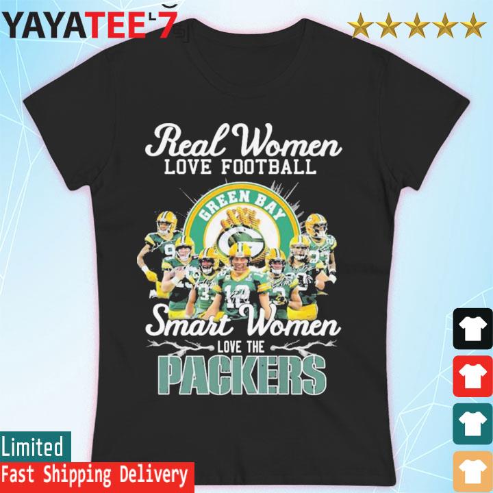 Football Loving Women Shirt, Packers Gift, Green Bay Packers Signatures  Theme in 2023