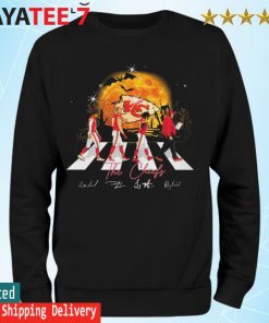 Official The Chiefs abbey road Halloween signatures s Sweatshirt