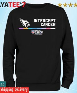 Official Arizona Cardinal NFL Crucial Catch Intercept Cancer 2022 Shirt,  hoodie, sweater, long sleeve and tank top